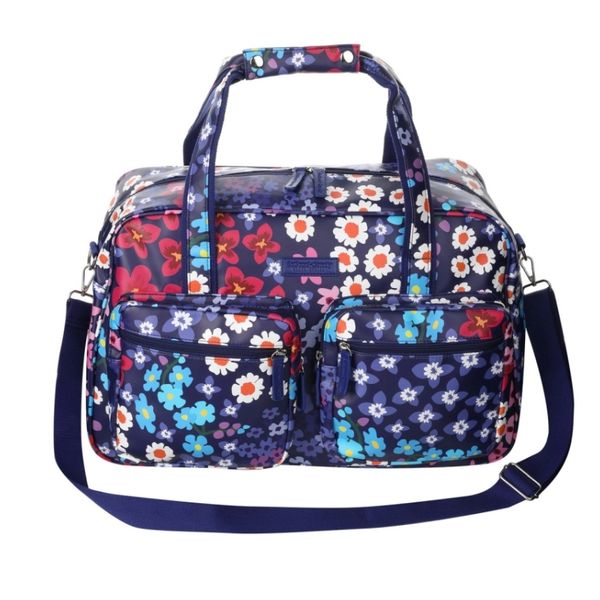 SoGood-Candy - Weekender Bag - Dark Blue Ditsy
