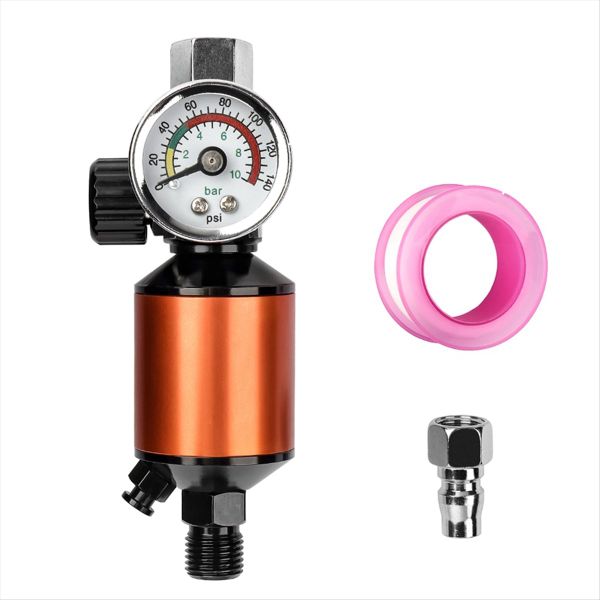 Heavy Duty Air Pressure Regulator Kit For Spray And Pneumatic Tools