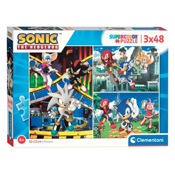 Clementoni 3x48 Piece Puzzle Sonic