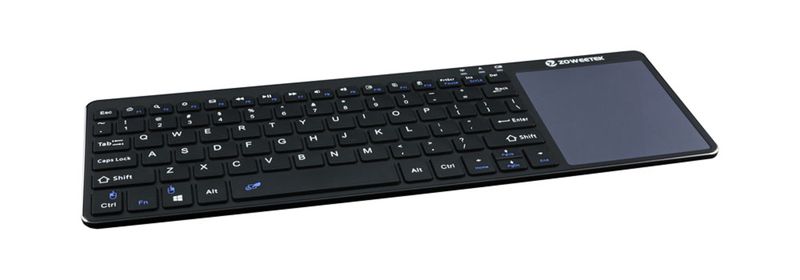 Zoweetek Bluetooth 80-Keys Slim Keyboard Large Touchpad