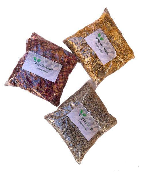 Soap, Bath-bomb and candle decorating herbs pack of 3 by Daily Life Health