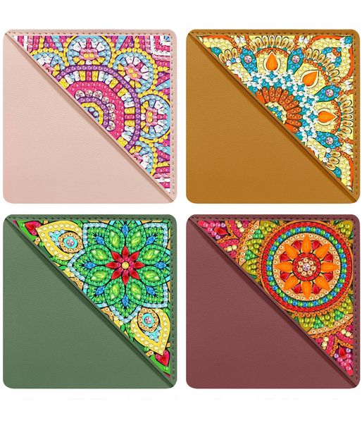 Diamond Art Corner Bookmarks Leather Dimond Painting Book Mark Kit