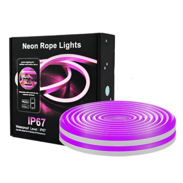 24V Dream Colour RGB Pixel LED Neon Rope Light Kit - 10 Meter