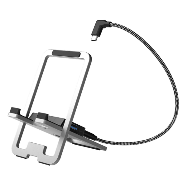 5 in 1 Usb C Docking Station Foldable Metal Charging Stand B