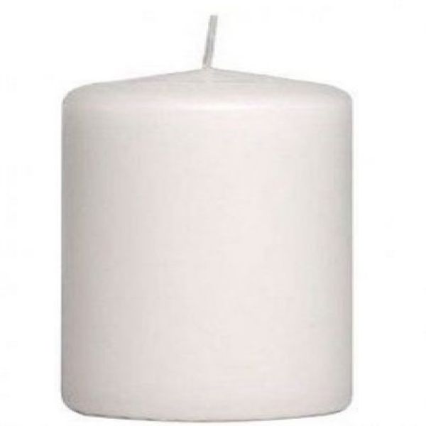 Blomus Pillar Candle: Height 10cm, Diameter 7cm, 35hr Burn Time NERO