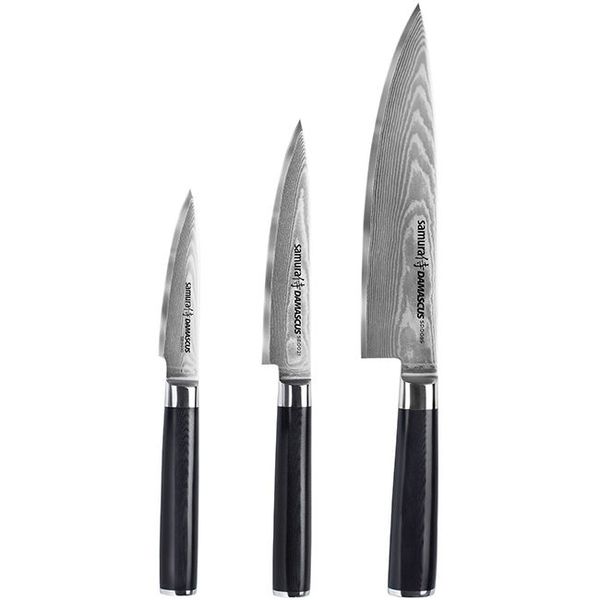 Samura 67 Layer Industrial Damascus Steel Kitchen Knife Gift Box Set of 3