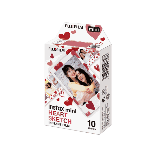Fujifilm Instax Mini Film Heart Sketch (10 sheets)