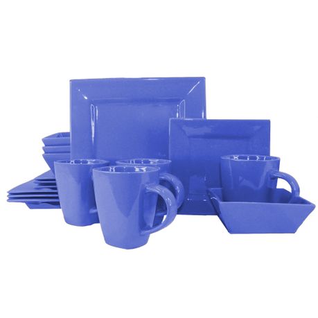 Blue clearance square dinnerware