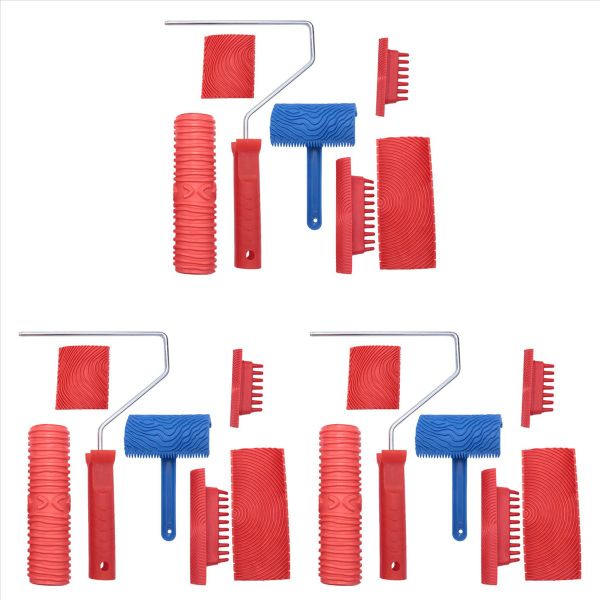 Wood Grain Tool Set 6Pcs 7 Inch Graining Painting Tool Wood Texture
