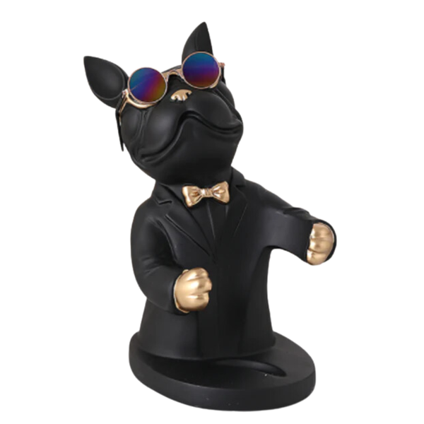 Bulldog Wine Holder - Black