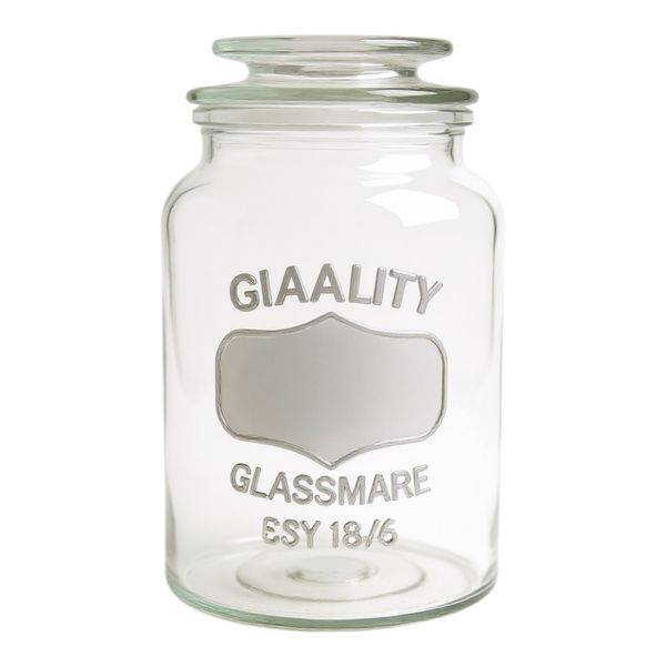 Jar 1.2Lt Round Canister With Lid (20x11cm)