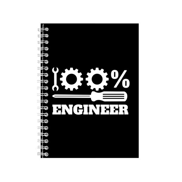 100% Engineer Wire Bound Notebook Gift Idea Writing Books A4 Notepad