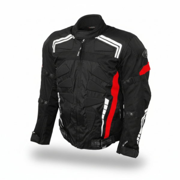 Yes Bike Textile Motorcycle Riding Jacket Red