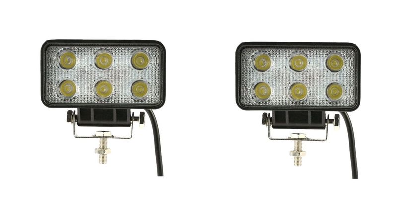 2PCS 18W LED Spot Light for Jeep Offroad ATV Truck SUV