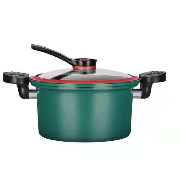 Green Borosilicate Stovetop Pressure Cooker