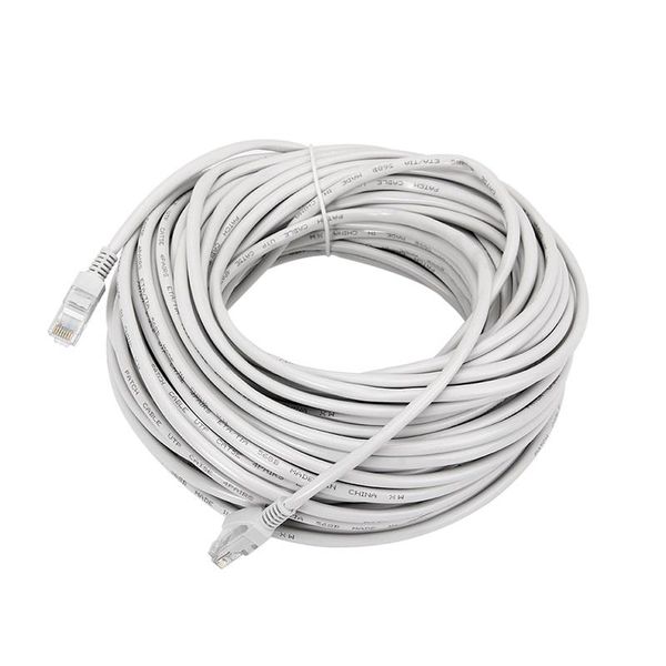Ethernet Cable - 30M Lan Cable, Internet Network Cable Grey RJ45 Connectors