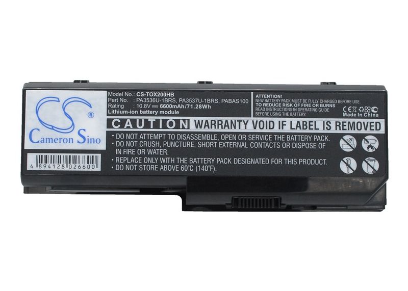TOSHIBA Satellite P200;Equium P200 replacement battery