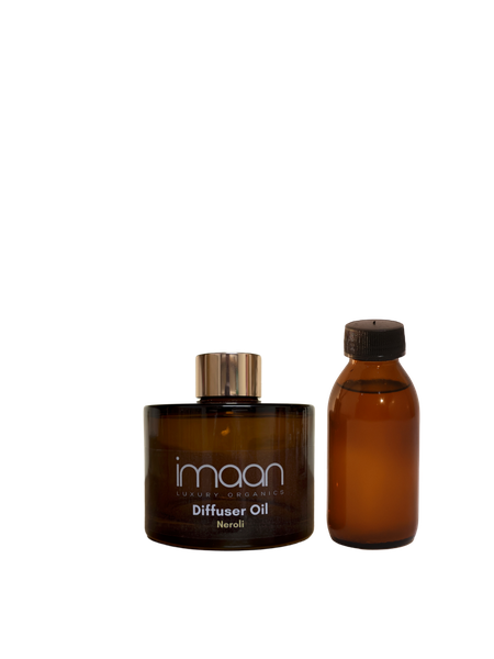 Imaan Luxury Organics Brown Glass 0.1 L Round Diffuser