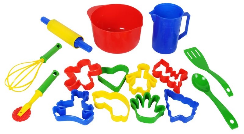 Kids Baking &amp; Play Dough Set - 15 Piece