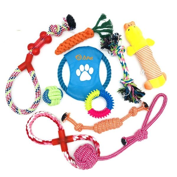 A-Pet Dog Chew Rope 10 Toy Value Pack Small &amp; Medium Breeds &amp; Puppies