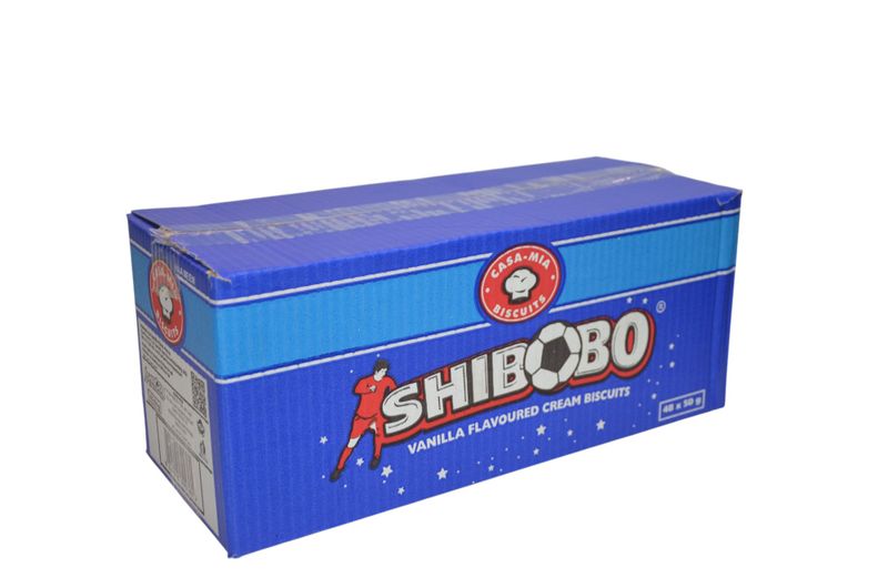 Casa Mia Shibobo Vanilla Flavoured Cream Biscuits (48 x 50g)