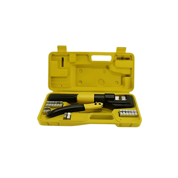 15-Piece 10 Ton Hydraulic Crimping Tool - Heavy-Duty Cable Pliers Set