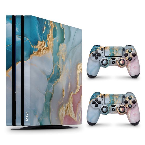 Decal Skin Compatible with PS4 Pro - Marble Pastel Fusion (Decal Only)