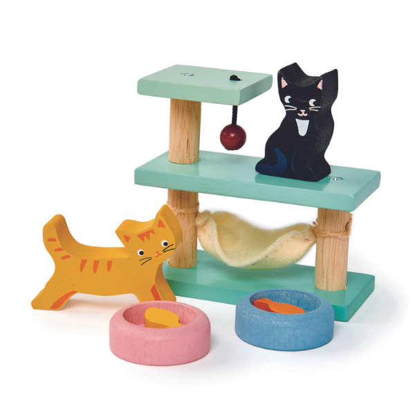 Tender Leaf Wooden Pet Cat's Set