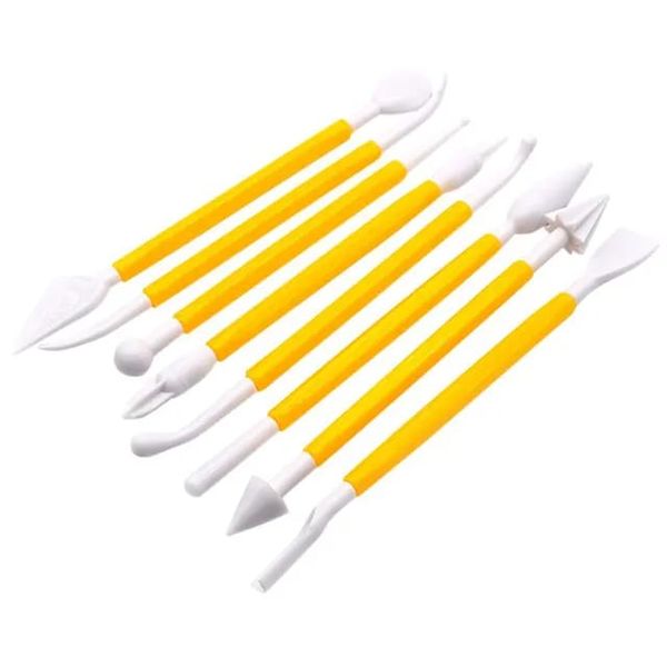 Sugar Craft Icing Carving Pen Set Cake Decorating Tool 8 Pieces