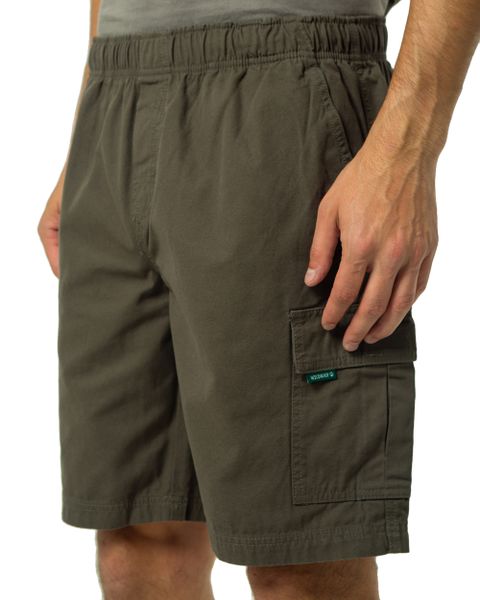 Elasticated Cargo Short Olive - Olive - S