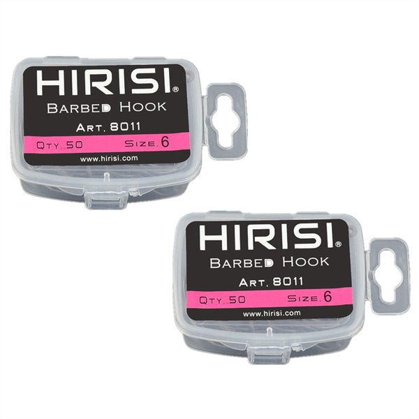 Hirisi Stainless Steel Barbed Hooks Carp Fishing Hooks Pack With 8011 6