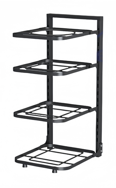 4-Layer Kitchen Sink cabinet Pots and Pans Organiser Rack Adjustable