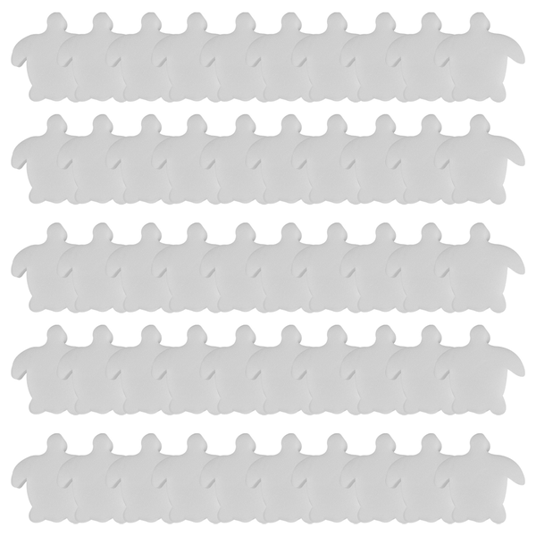 50Pcs White Spa Sponge Turtle Oil Absorbing Skimmer for Swimming Pool