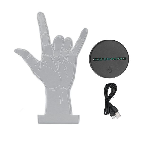 Touch - Control 3D "I Love You" Night Light (USB/Battery)