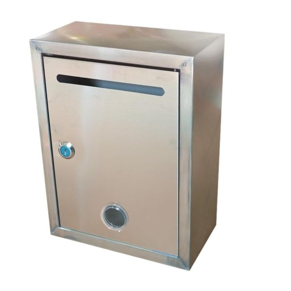Tool Modern Stainless Steel Mailbox Lockable Wall Mount Box Storage
