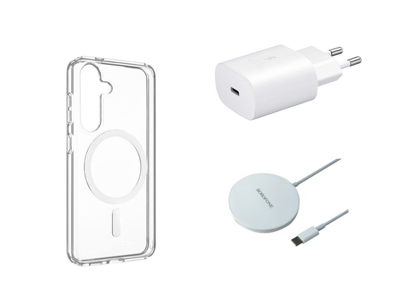 Magsafe Case and Charger for Samsung S24/S24 Plus/S24 Ultra Combo