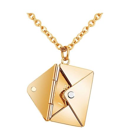 Envelope Love Letter Necklace Ladies Stainless Steel Love You Secret gift Image