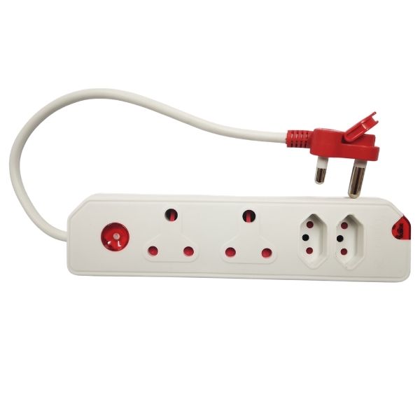 4-Way Switched Multiplug with Medium Surge Protection