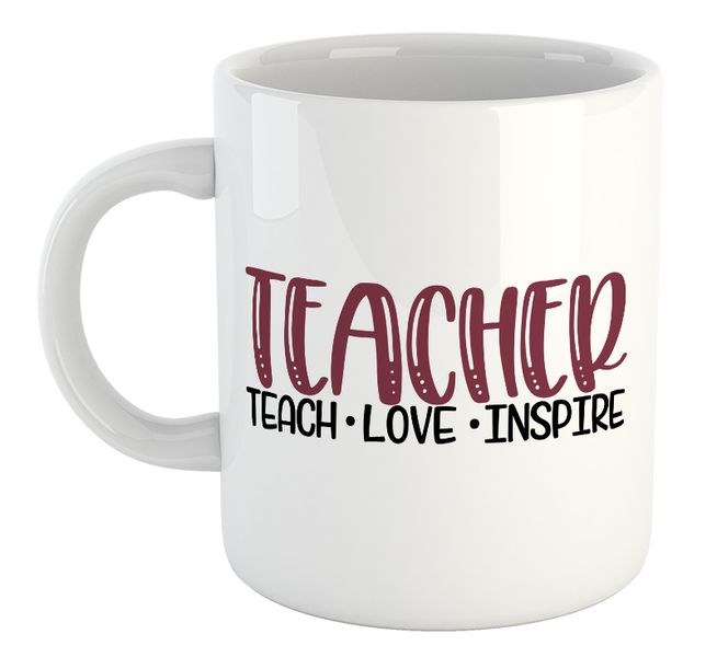 Teach Love And Inspire Birthday Christmas Teache image