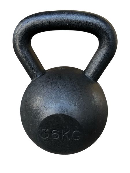 AFRI101 Heavy-Duty Full Cast Iron Kettlebell - 36Kg