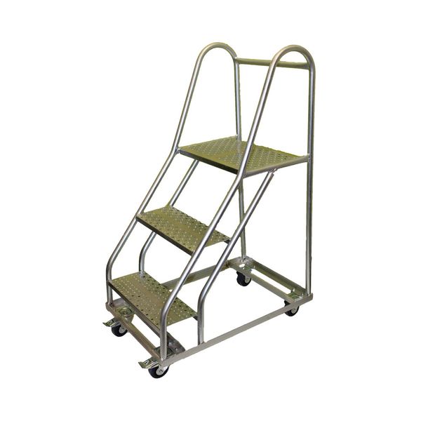 3 Step Mobile Ladder with Locking Castor 850mm