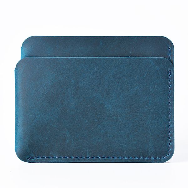 Minimalist First-Layer Cowhide Vintage Card Holder