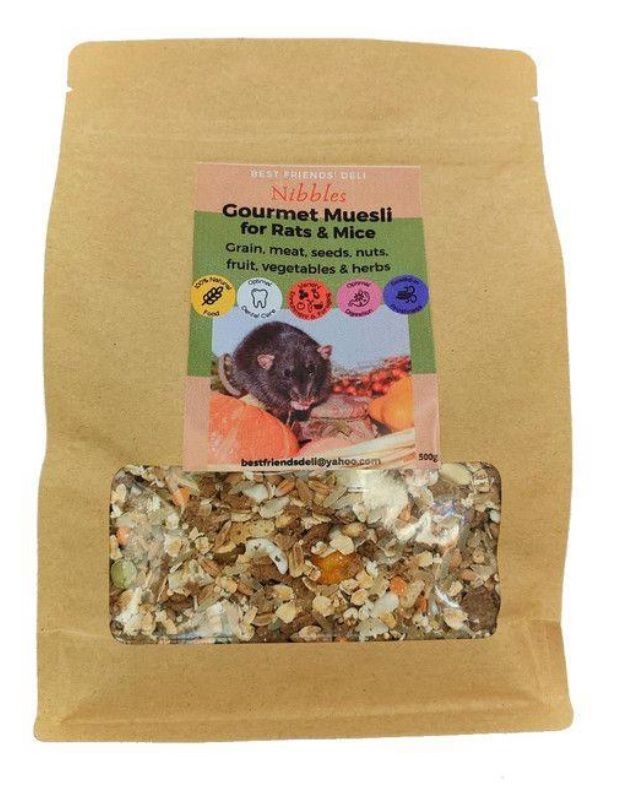 Nibbles Gourmet Muesli for Rats and Mice -500 G | Shop Today. Get it ...