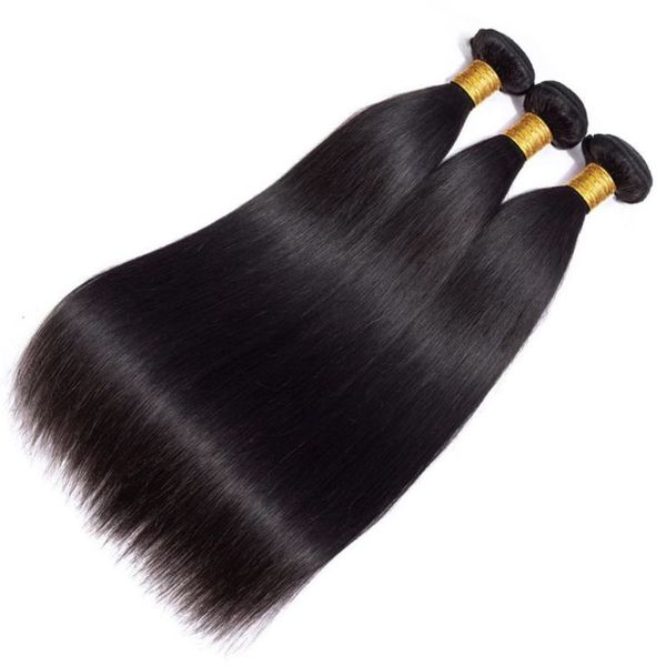 14 16 18 inch Straight Human Hair Bundles Brazilian Virgin Hair Pieces