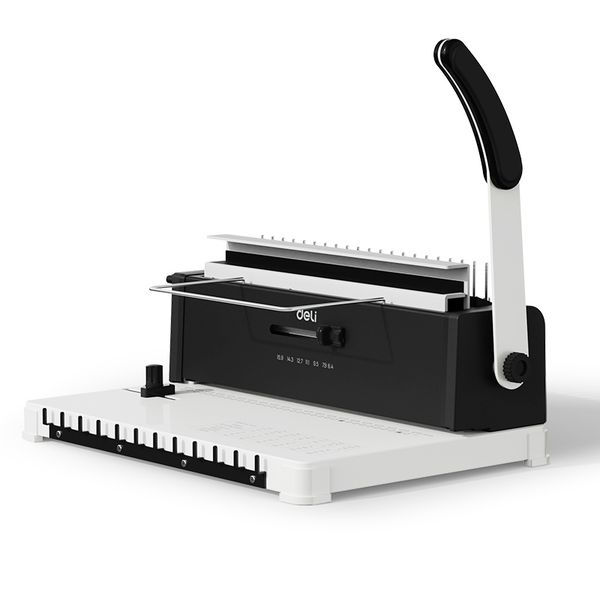 Deli Multifunction Manual Comb Binding Machine Punch 15 Sheets 21/34 Hole