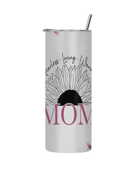 Fearless 20 Oz Tumblers for Mothers Day Women Trendy Mom Graphic Present074