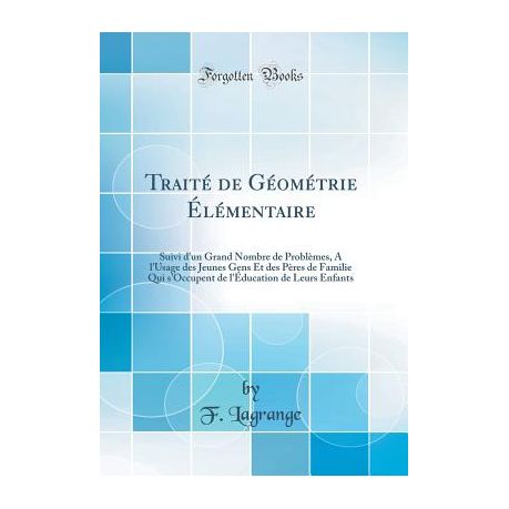 Traite De Geometrie Elementaire - 