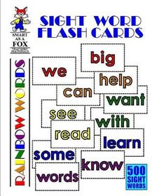 Sight Word Flash Cards: 500 Rainbow Words | Shop Today. Get it Tomorrow ...