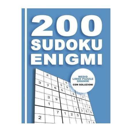 200 Sudoku Enigmi - Medio Libro Puzzle Grande Con Soluzioni: Rompicapo Per  Adulti E Bambini 9x9, Shop Today. Get it Tomorrow!