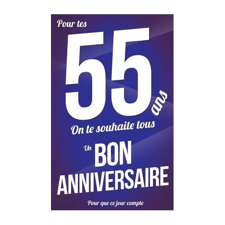 Bon Anniversaire 55 Ans Buy Online In South Africa Takealot Com